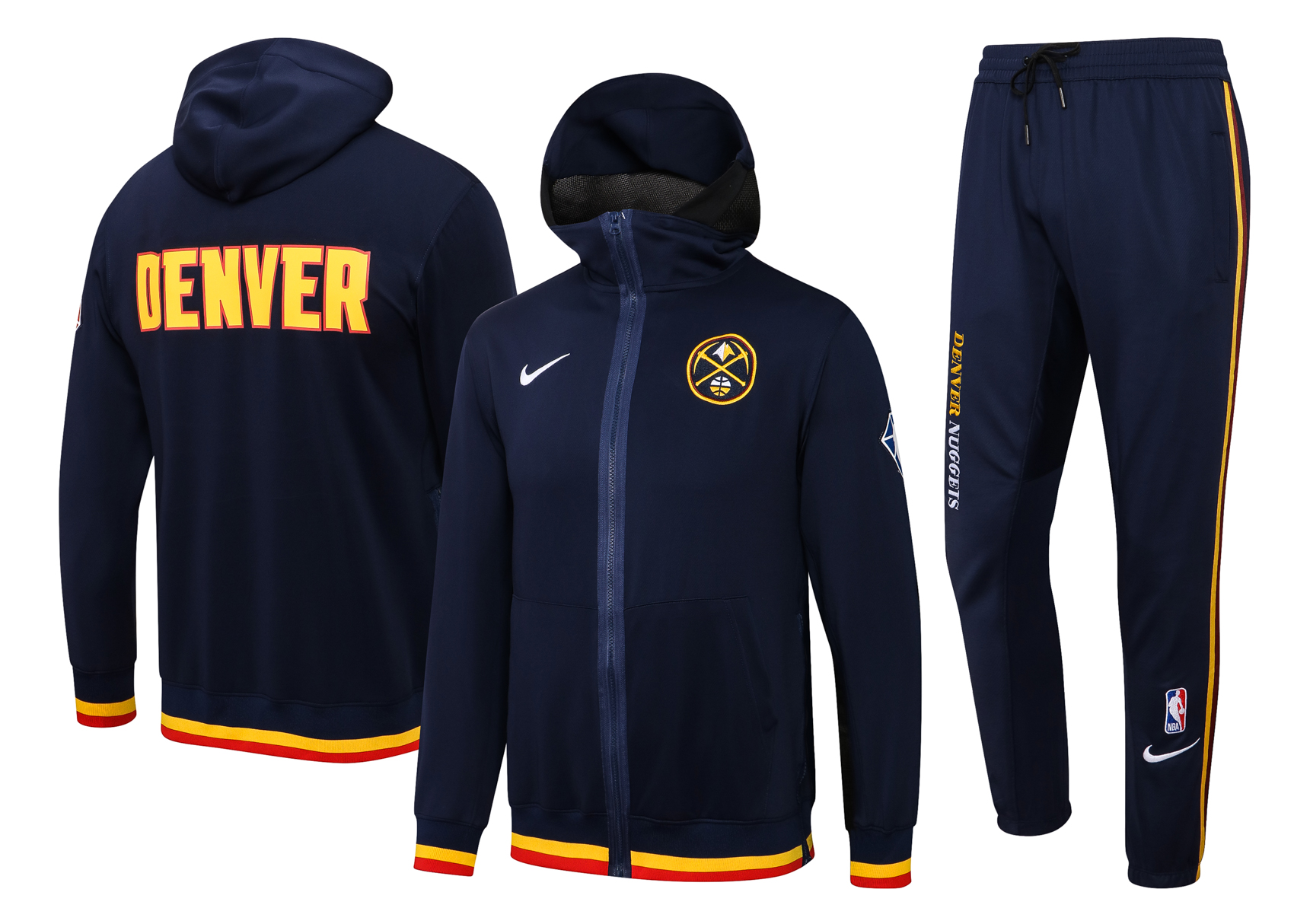 Men Denver Nuggets blue 2024 NBA Nike Training suit
